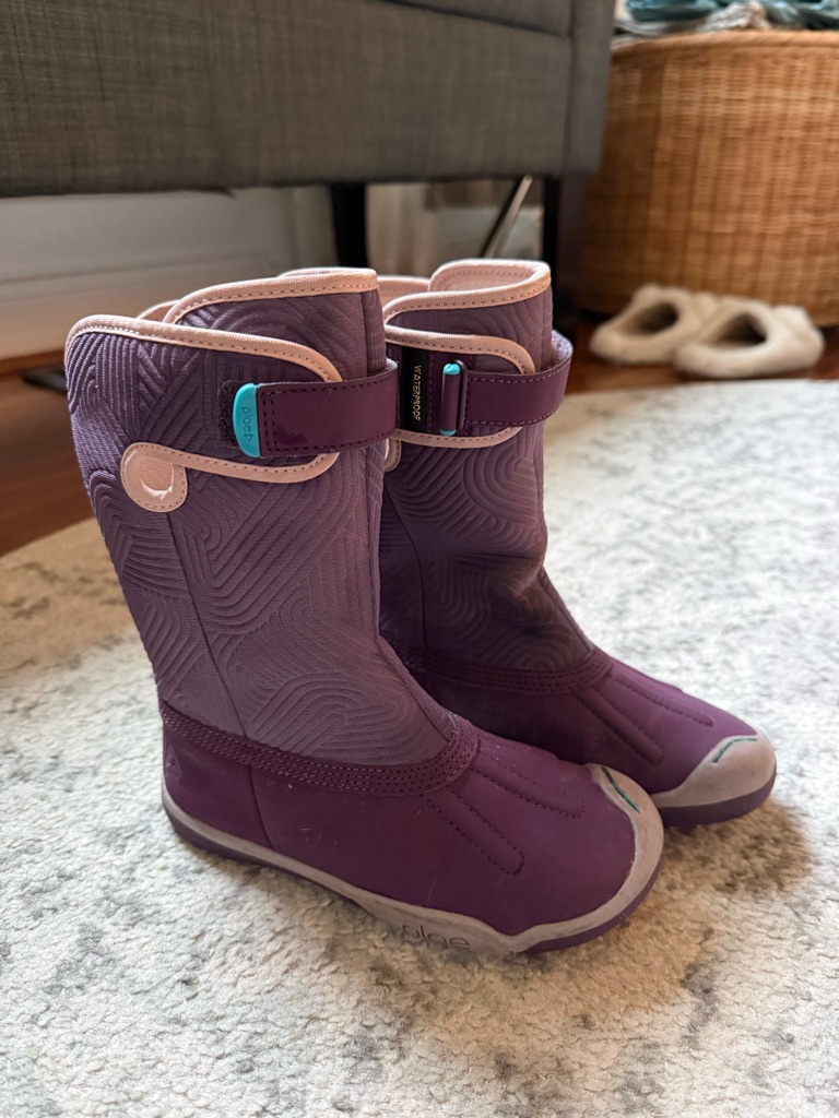 Plae Kids Purple And Light Pink Mid-Calf Rain Boots